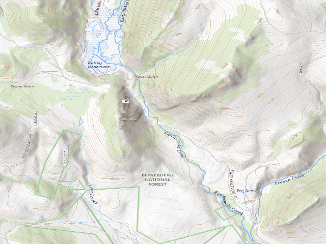 USGS topographic map of Rock Pile