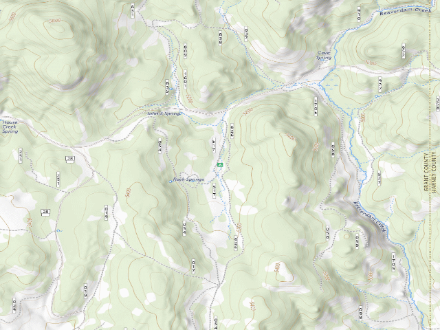 USGS topographic map of Rock Springs