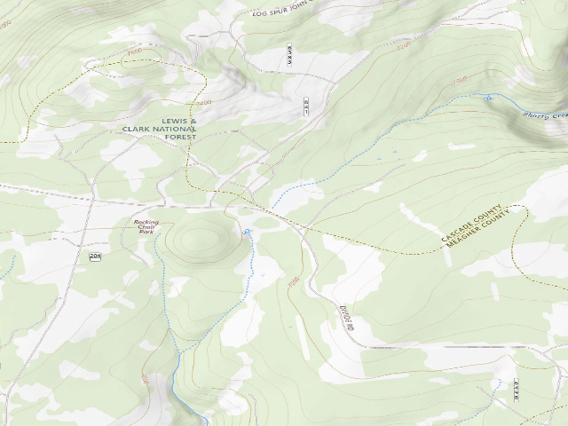 USGS topographic map of Rocking Chair Park-001