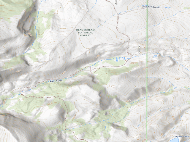 USGS topographic map of Rocky Cliffs