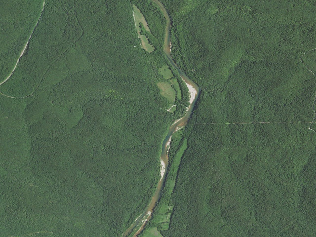 Aerial image of Rocky Creek Conservation Area