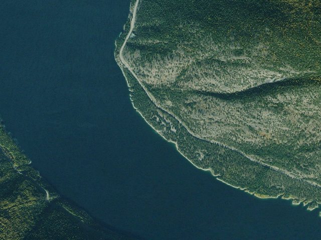 Aerial image of Rocky Gorge Campground