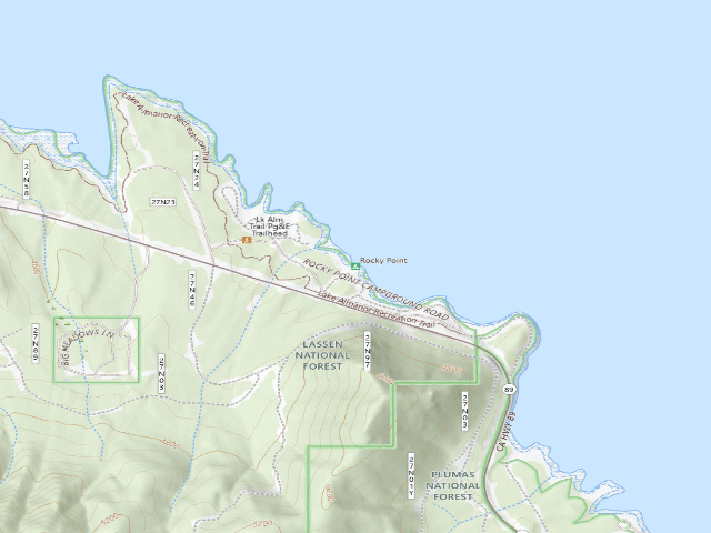 USGS topographic map of Rocky Point