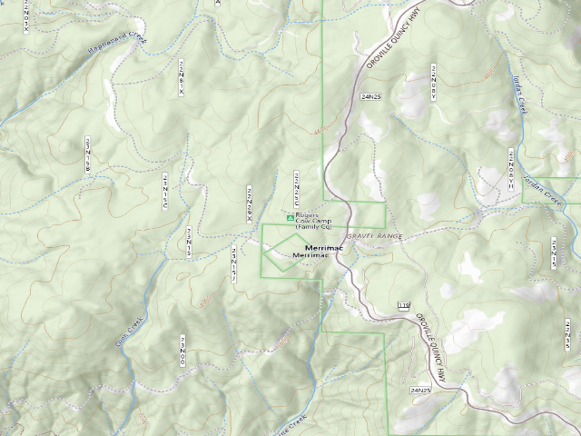 USGS topographic map of Rogers Cow Camp (Family Cg)