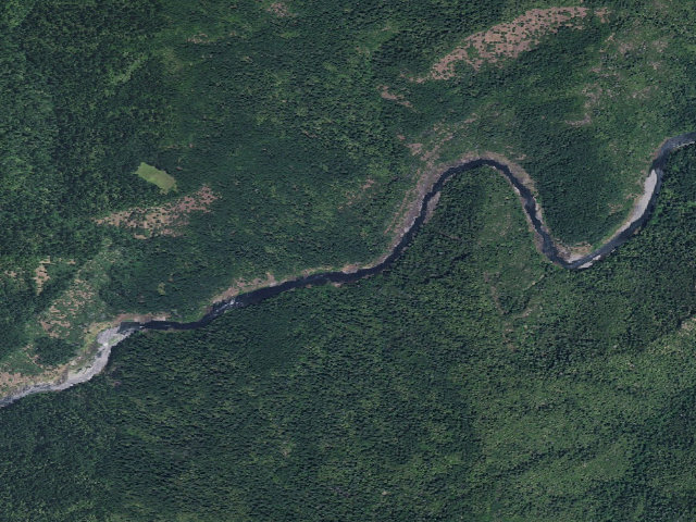Aerial image of Rogue River Floater/Hiker Campsites