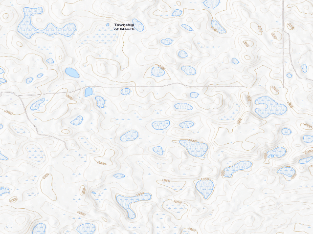 USGS topographic map of Rolling Hills WMA (Sheridan County)