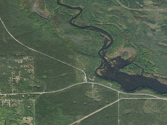 Aerial image of Rollways Recreation Area Campground