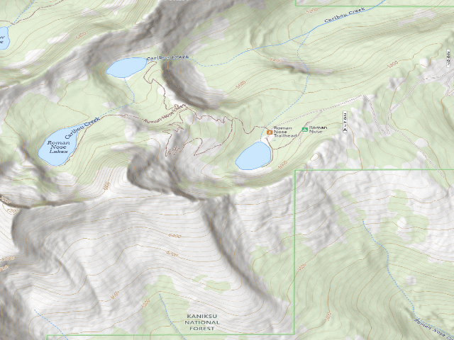 USGS topographic map of Roman Nose Lower Lake (3)