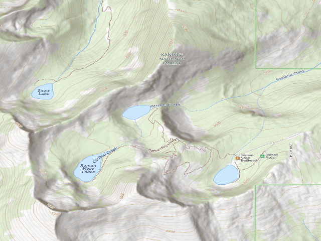 USGS topographic map of Roman Nose Middle Lake (1)