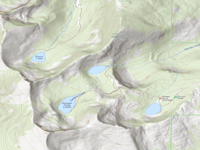 USGS topographic map of Roman Nose Middle Lake (1)