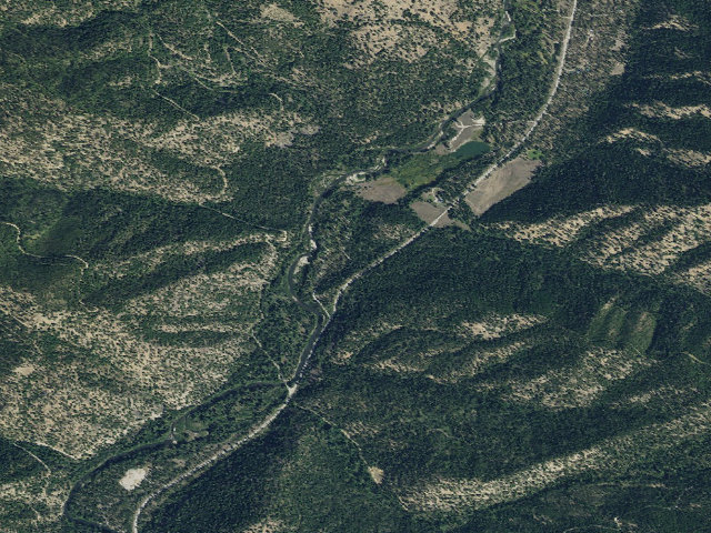 Aerial image of Rombo Campground
