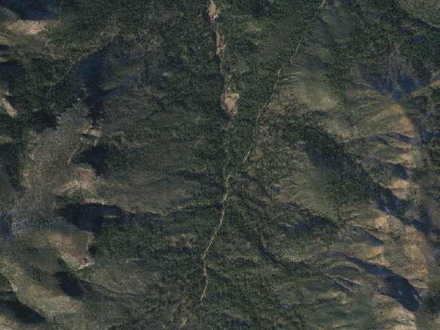 Aerial image of Rose Creek