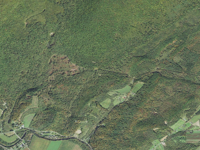 Aerial image of Rothrock State Forest roadside campsite 001 McGuire Road