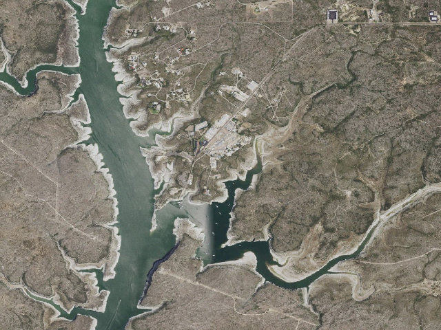 Aerial image of Rough Canyon Campground