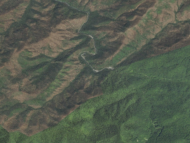 Aerial image of Rough Ridge Campground
