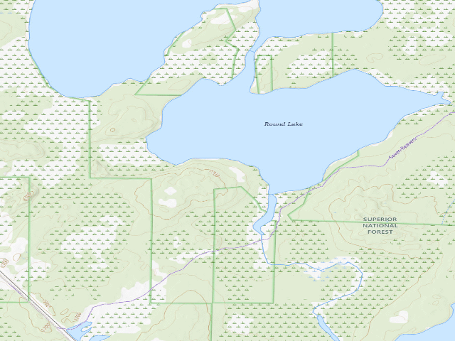 USGS topographic map of Round Lake 1
