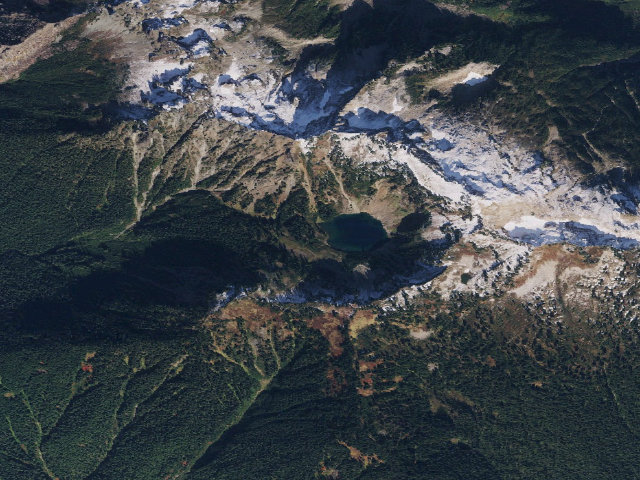 Aerial image of Round Lake Camping Area