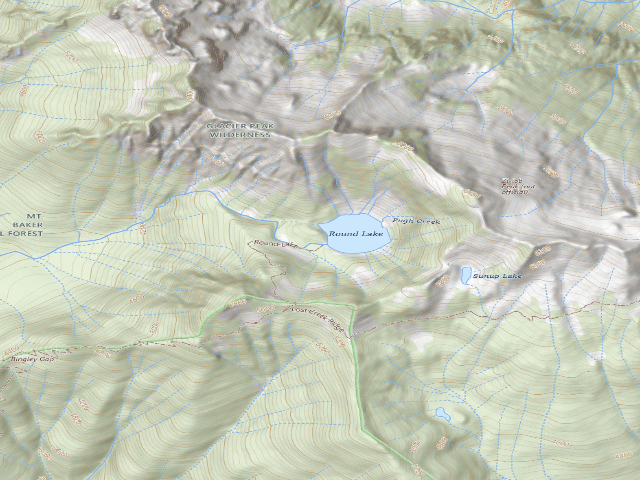 USGS topographic map of Round Lake Camping Area