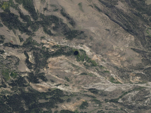Aerial image of Round Lake Cua Dispersed