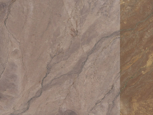 Aerial image of Round Mountain Rockhound Area