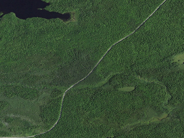 Aerial image of Route 3 Campsite (Saranac Lakes Wild Forest)