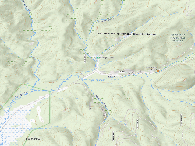 USGS topographic map of Rr1166Rd-001 Butter Creek