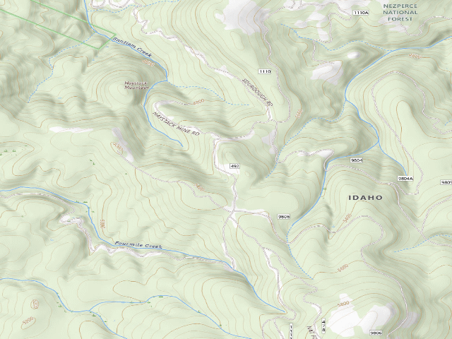 USGS topographic map of Rr492Rd-003 Milepost 6
