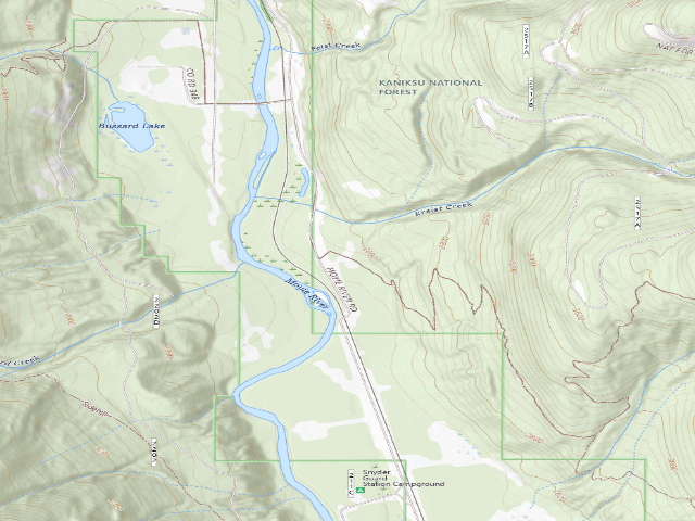 USGS topographic map of Ruby Ridge 01