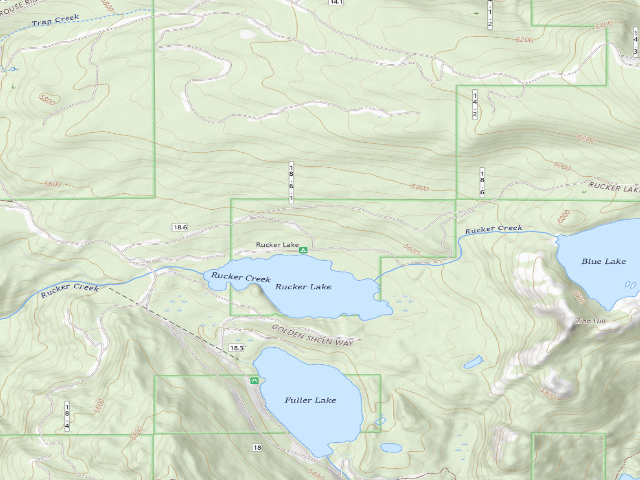 USGS topographic map of Rucker Lake
