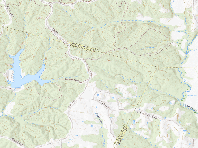 USGS topographic map of Rudolf Bennitt Conservation Area