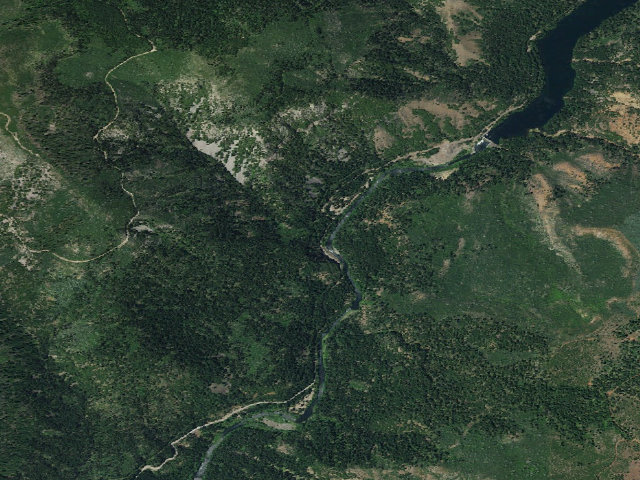Aerial image of Ruling Creek Campground