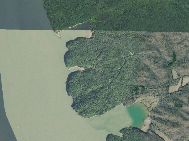 Aerial image of Rushing Creek Camping Area