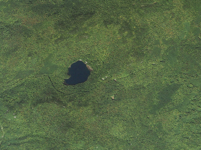 Aerial image of Russell Pond