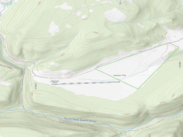 USGS topographic map of Russian Flat Cg