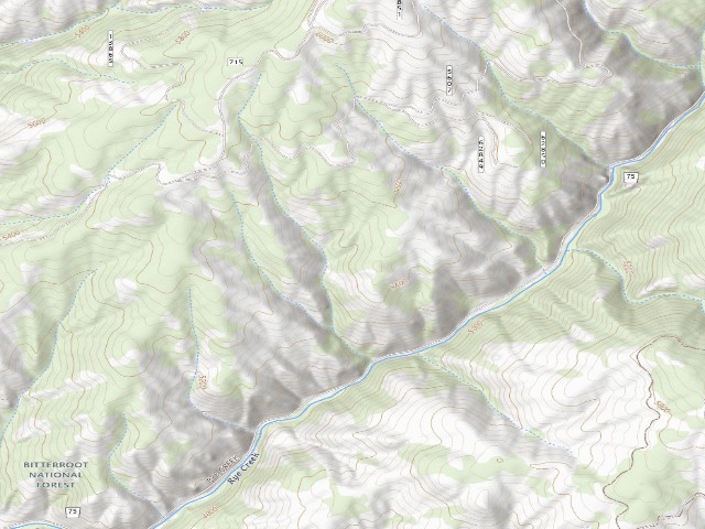 USGS topographic map of Rye Creek 001