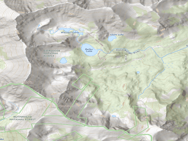 USGS topographic map of S Boulder 107-040