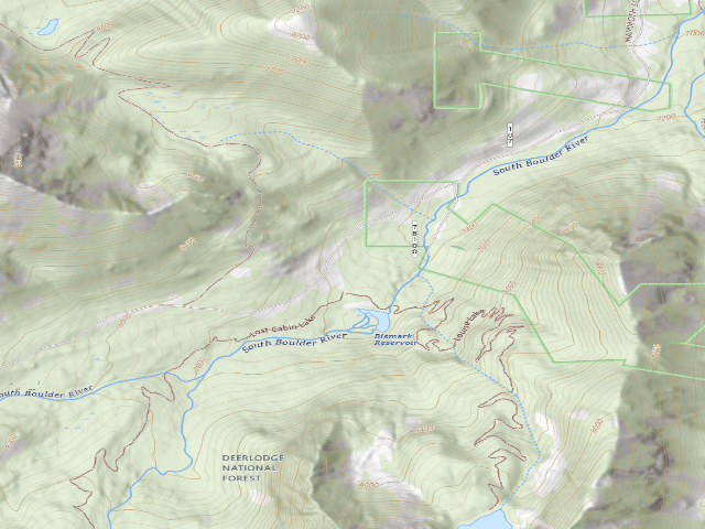 USGS topographic map of S Boulder 107-043