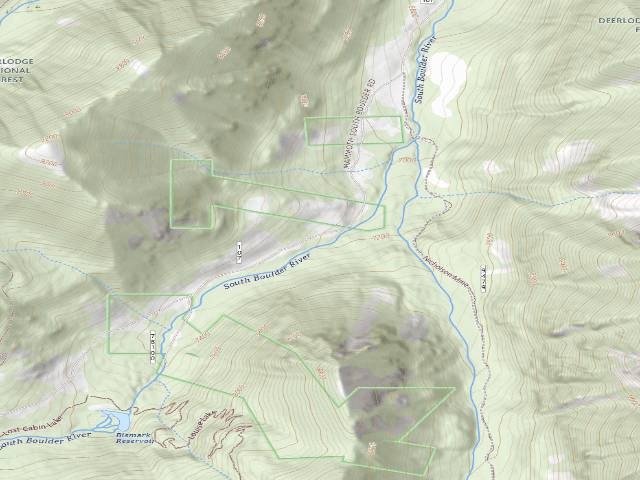 USGS topographic map of S Boulder 107-045