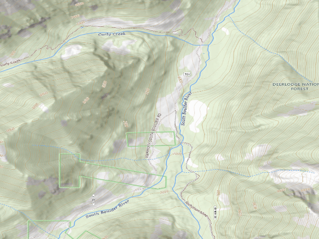 USGS topographic map of S Boulder 107-046