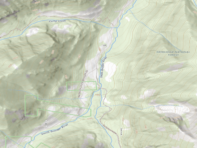 USGS topographic map of S Boulder 107-047C
