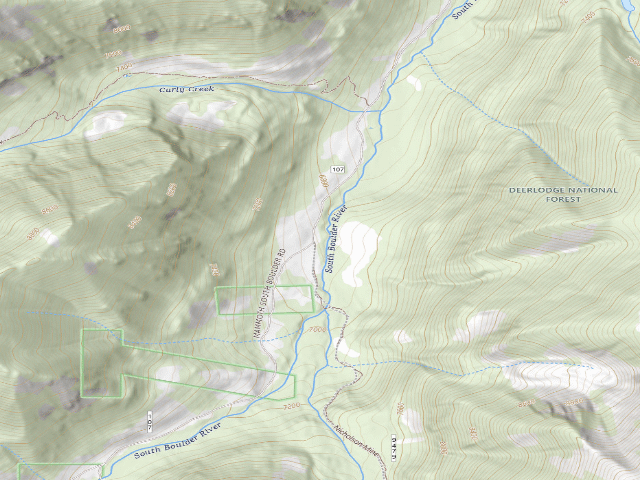 USGS topographic map of S Boulder 107-047E