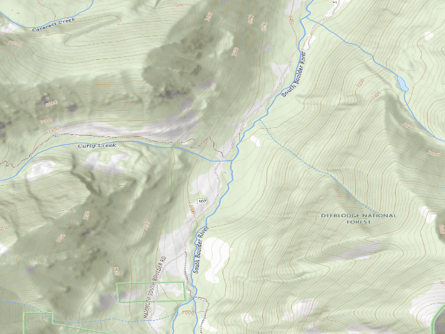USGS topographic map of S Boulder 107-052