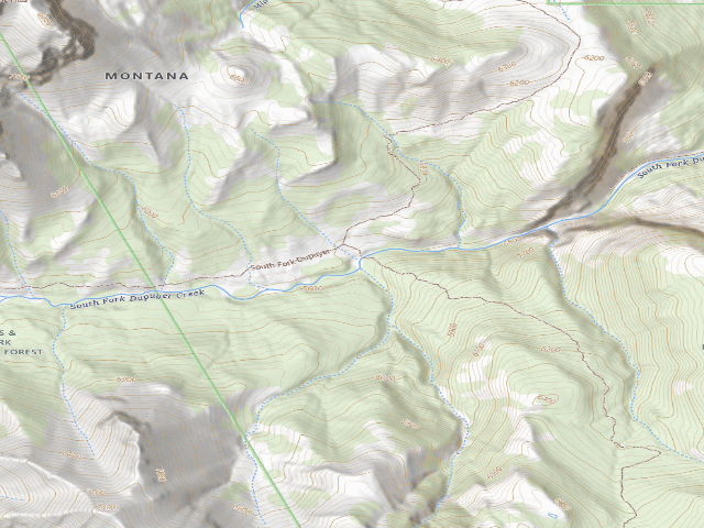 USGS topographic map of S Dupuyer 001