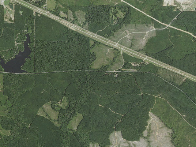 Aerial image of Sabine WMA primitive camping area 1