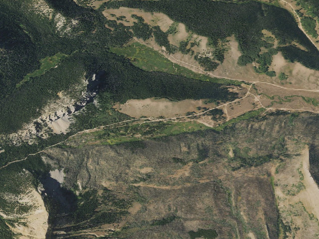 Aerial image of Sacajawea Campground