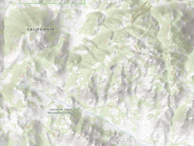 USGS topographic map of Sacatar Trail Wilderness