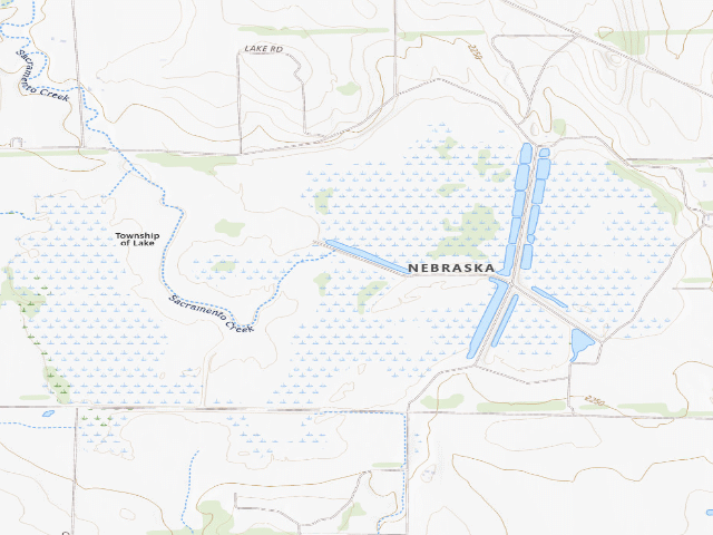 USGS topographic map of Sacramento-Wilcox WMA