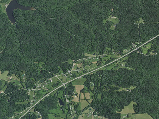 Aerial image of Saddle Lake Rec. Area
