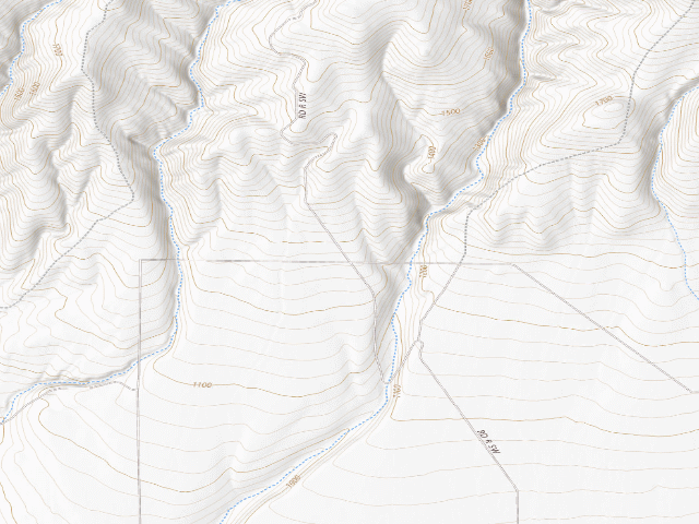 USGS topographic map of Saddle Mountains