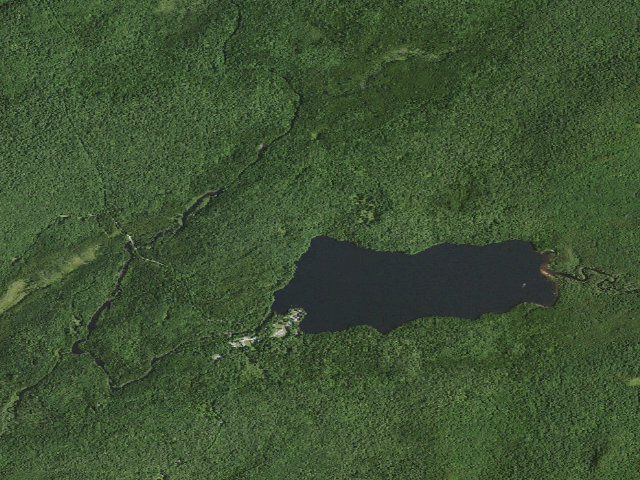 Aerial image of Sagamore Lake Designated Tent Site 1 [DEC #22343] (Blue Ridge Wilderness)